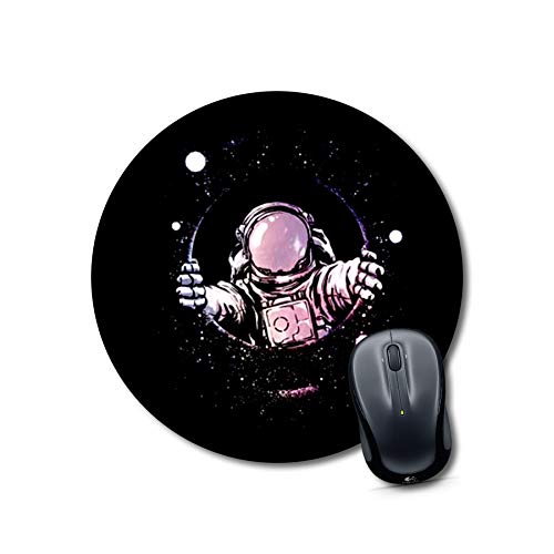 Round Astronaut Space Mouse Pad