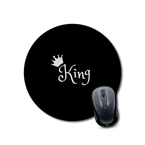 Round King Crown Mouse Pad