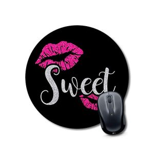 mouse pad black Mouse pad for girls cheap Round Mouse Pad for Laptop/pc (9X9 Inches)