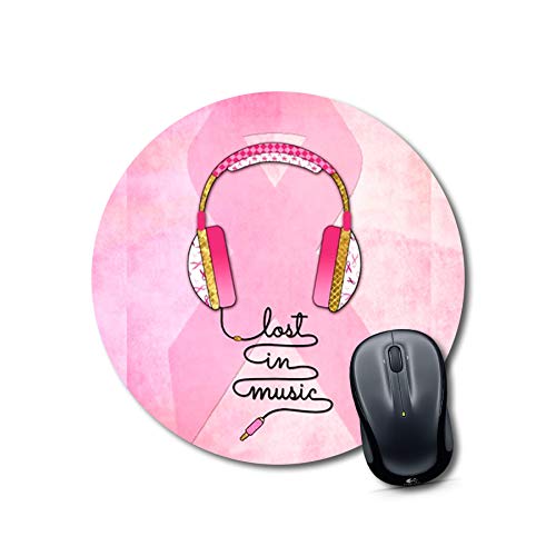 Crafty Worth mouse pad thick music Mouse pad Round Mouse Pad for Laptop/pc (9X9 Inches)