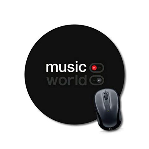 Crafty Worth mouse pad under 100 rupees music note Mouse pads Round Mouse Pad for Laptop/pc (9X9 Inches)
