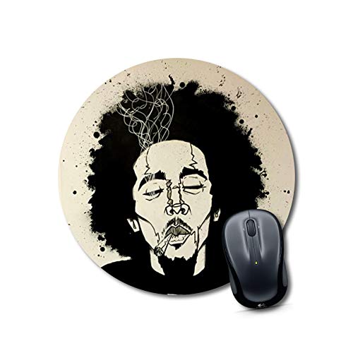 Bob Marley Art Round Mouse Pad