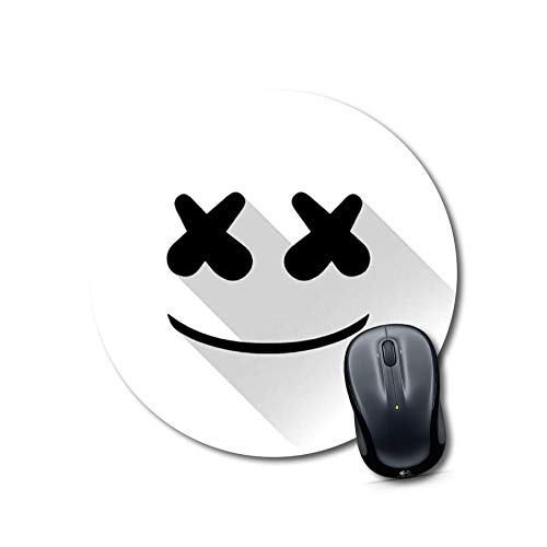 Round Marshmallow Face Mouse Pad