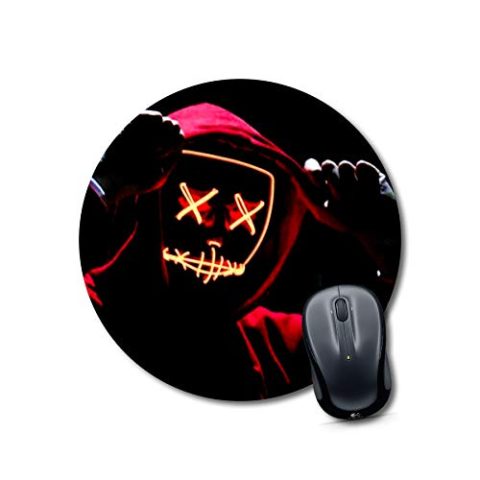 Crafty Worth mouse pad venom X X smily marshmallow Mouse pad Round Mouse Pad for Laptop/pc (9X9 Inches)