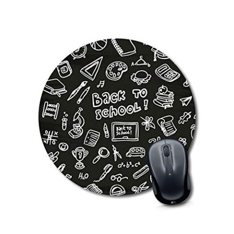 Crafty Worth mouse pad xl size back to school Mouse pad Round Mouse Pad for Laptop/pc (9X9 Inches)