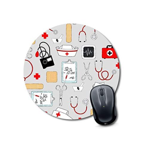 Crafty Worth mouse pad xxl black back to school Mouse pad Round Mouse Pad for Laptop/pc (9X9 Inches)