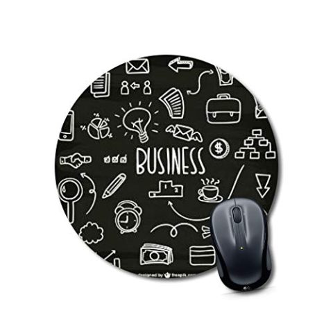 Crafty Worth i mouse pad back to school Mouse pad Round Mouse Pad for Laptop/pc (9X9 Inches)