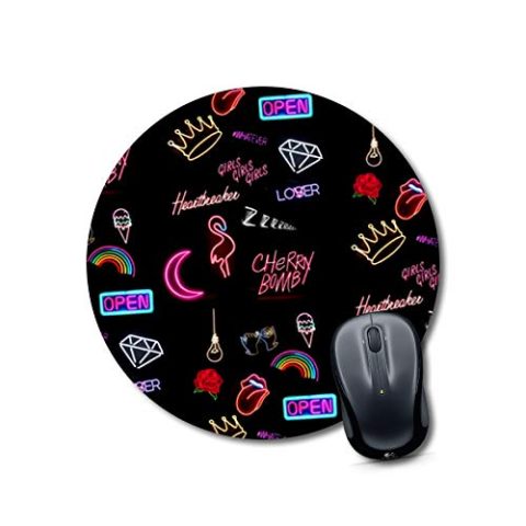 Crafty Worth s mouse pad Mouse pad for girls cute under 50 Round Mouse Pad for Laptop/pc (9X9 Inches)