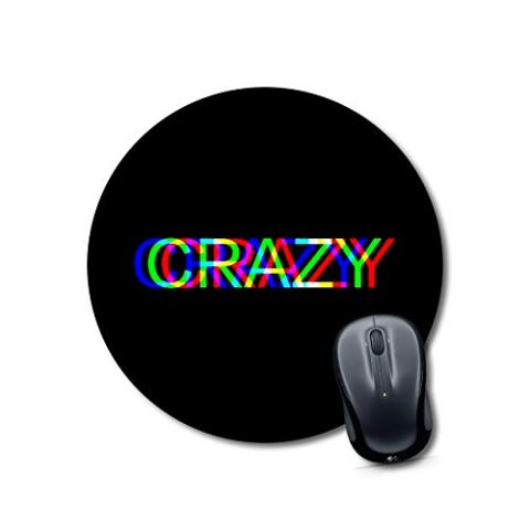 Crafty Worth mousepad big funny Mouse pad Round Mouse Pad for Laptop/pc (9X9 Inches)