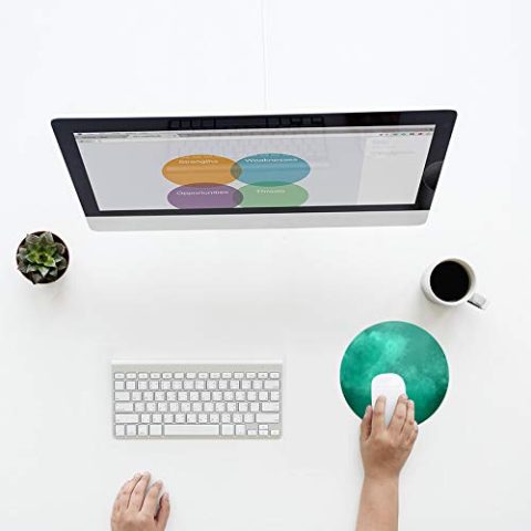 Crafty Worth mousepad for gaming funny Mouse pad Round Mouse Pad for Laptop/pc (9X9 Inches) - alternate view