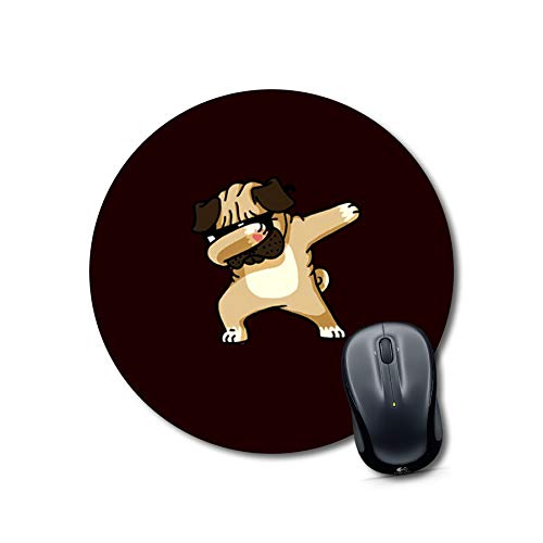 Crafty Worth mousepad for pc combo dog dab Mouse pad Round Mouse Pad for Laptop/pc (9X9 Inches)