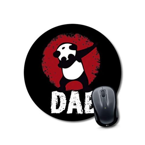 Crafty Worth mousepad hard panda dab Mouse pad Round Mouse Pad for Laptop/pc (9X9 Inches)