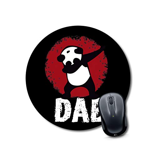 Crafty Worth mousepad hard panda dab Mouse pad Round Mouse Pad for Laptop/pc (9X9 Inches)