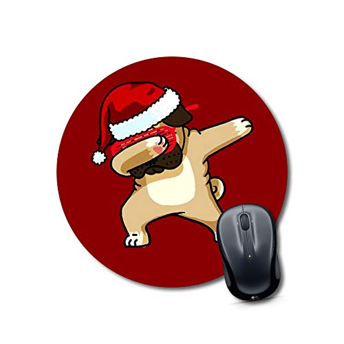 Dabbing Pug Christmas Mouse Pad