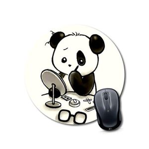 mouse pad thick panda doll Mouse pad Round Mouse Pad for Laptop/pc (9X9 Inches)