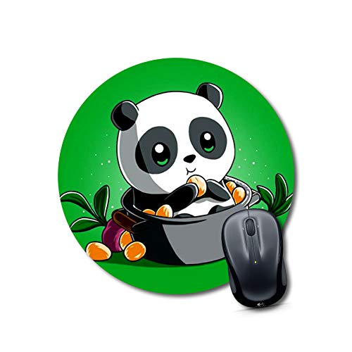 Cute Panda Round Mouse Pad
