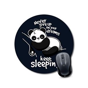 mousepad xl gaming panda Mouse pads cute Round Mouse Pad for Laptop/pc (9X9 Inches)