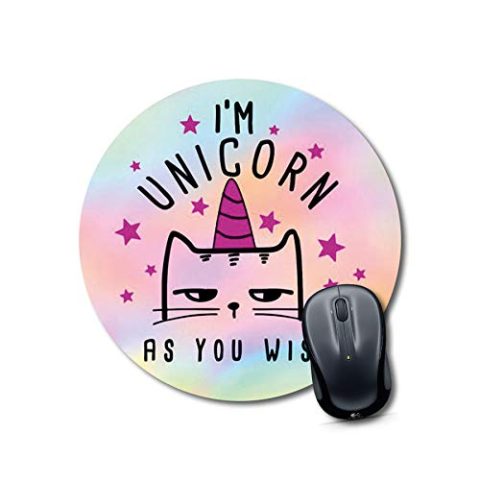 Crafty Worth cloud 9 mousepad I am unicorn Round Mouse Pad for Laptop/pc (9X9 Inches)
