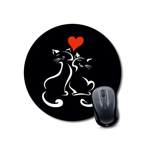Loving Cats Round Mouse Pad