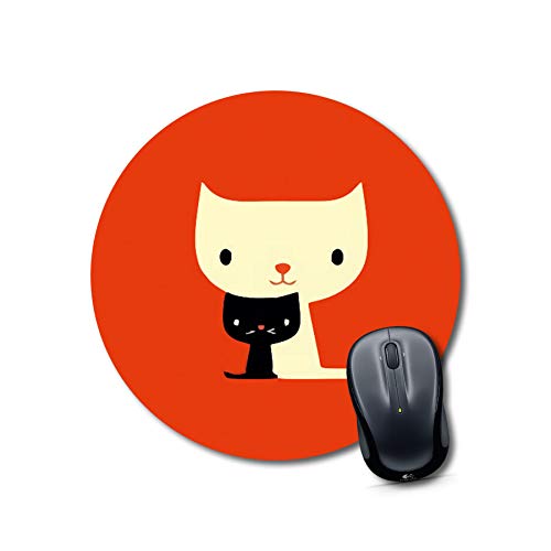Round Duo Cat Mouse Pad