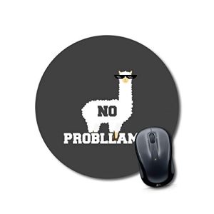 mouse pad for round laptop llama Mouse pad for girls Round Mouse Pad for Laptop/pc (9X9 Inches)