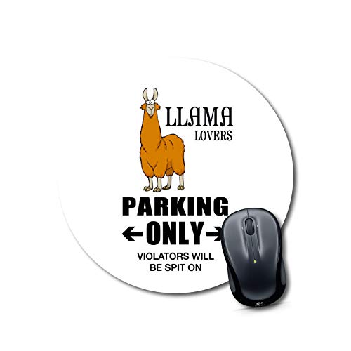 Funny Llama Lovers Parking Mouse Pad