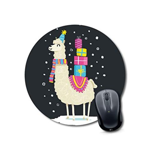 Crafty Worth mousepad for father’s day Mouse pad for girls stylish latest Round Mouse Pad for Laptop/pc (9X9 Inches)