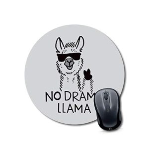 mousepad for gaming pc llama Mouse pad for girls Round Mouse Pad for Laptop/pc (9X9 Inches)