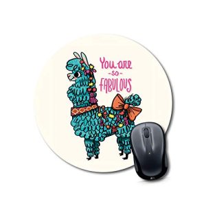 mouse pad for round mouse Mouse pad for girls unicorn Round Mouse Pad for Laptop/pc (9X9 Inches)