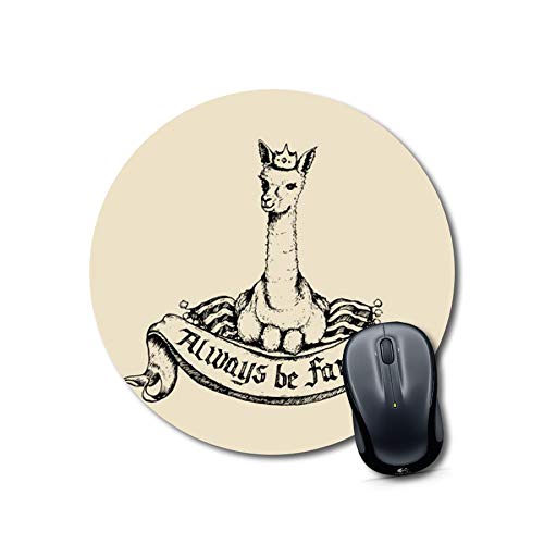 Always Be Fabulous Llama Mouse Pad
