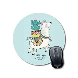 mousepad for laptop wireless Mouse pad for girls stylish latest Round Mouse Pad for Laptop/pc (9X9 Inches)