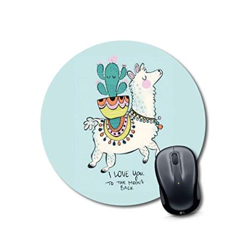 Crafty Worth mousepad for laptop wireless Mouse pad for girls stylish latest Round Mouse Pad for Laptop/pc (9X9 Inches)