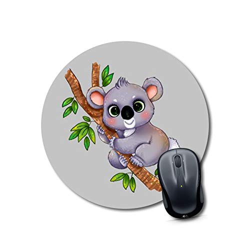 Cute Koala Round Mouse Pad
