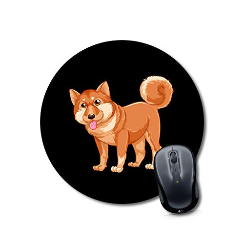 Shiba Inu Round Mouse Pad