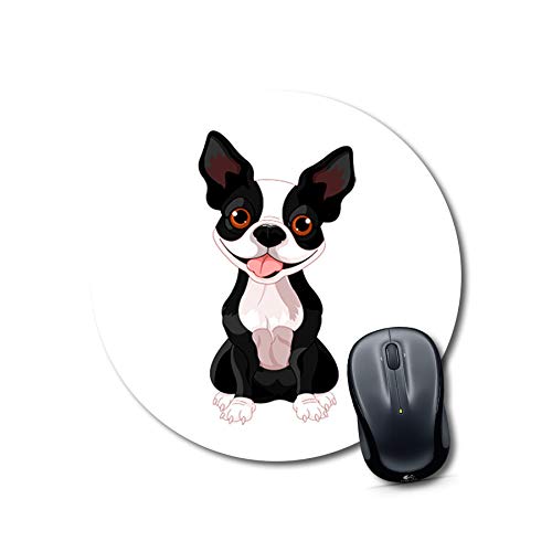 Boston Terrier Cartoon Mouse Pad
