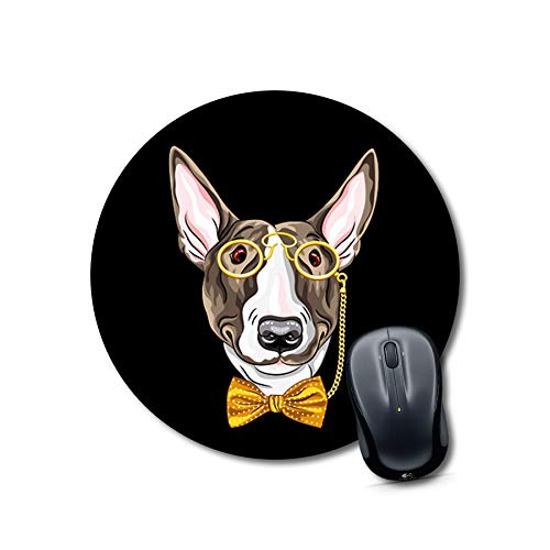 Dapper Bull Terrier Round Mouse Pad