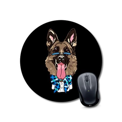 Crafty Worth mousepad for pc gaming xl dog in basket Mouse pad Round Mouse Pad for Laptop/pc (9X9 Inches)