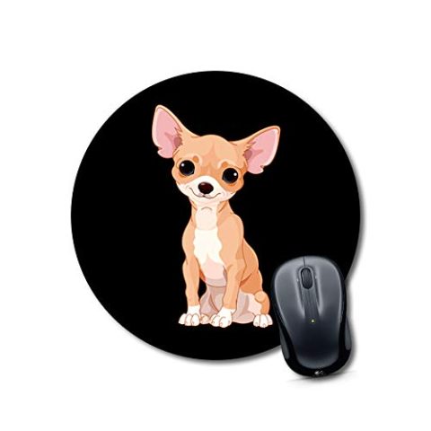 Crafty Worth mouse pad for surface Dog Mouse pad Round Mouse Pad for Laptop/pc (9X9 Inches)