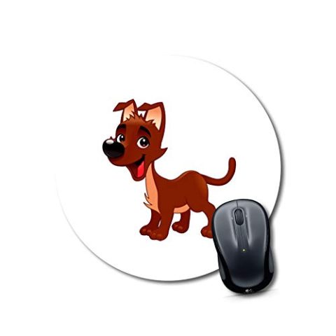 Crafty Worth mouse pad for gaming dog Mouse pad for dog lovers Round Mouse Pad for Laptop/pc (9X9 Inches)