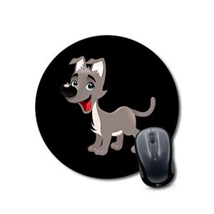 CraftyWorth mousepad for boys pug dog Mouse pad Round Mouse Pad for Laptop/pc (9X9 Inches)