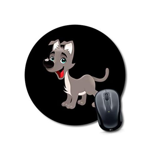Crafty Worth mousepad for boys pug dog Mouse pad Round Mouse Pad for Laptop/pc (9X9 Inches)