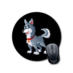Crafty Worth puppy round laptop mousepad 9x9 - photo 3