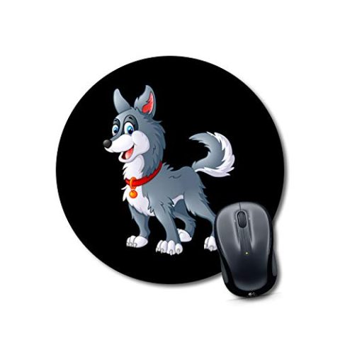 Crafty Worth mouse pad for round laptop puppy dogs Mouse pad Round Mouse Pad for Laptop/pc (9X9 Inches)