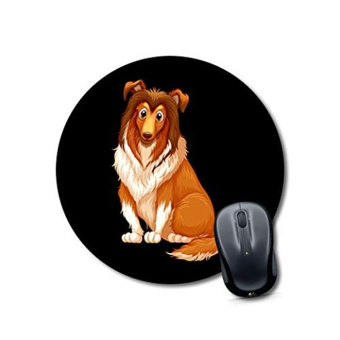 Crafty Worth mouse pad for round mouse dog Mouse pad for girls Round Mouse Pad for Laptop/pc (9X9 Inches)