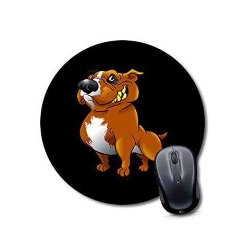 Crafty Worth mousepad for father’s day dog Mouse pad cute Round Mouse Pad for Laptop/pc (9X9 Inches)