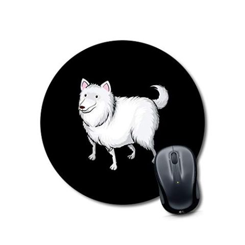 Crafty Worth mousepad for girls dog in basket Mouse pad Round Mouse Pad for Laptop/pc (9X9 Inches)