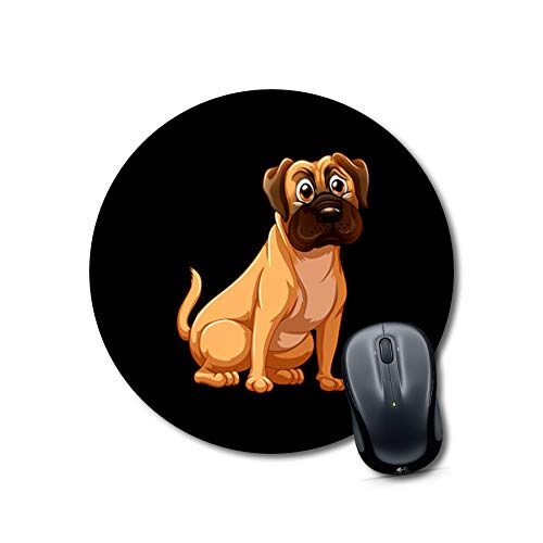 Personalized Dog Portrait Round Mouse Pad