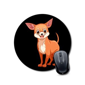 CraftyWorth mouse pad for hand rest dog paw Mouse pads Round Mouse Pad for Laptop/pc (9X9 Inches)