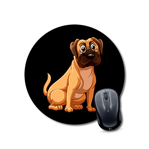 Round Cute Puppy Desk Mouse Pad