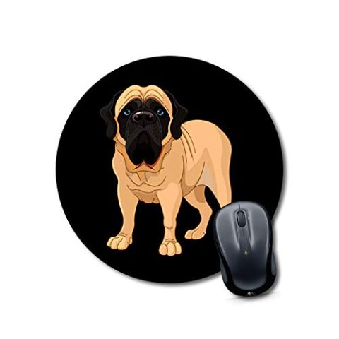 Crafty Worth mousepad for pc gaming dog Mouse pad for girls Round Mouse Pad for Laptop/pc (9X9 Inches)